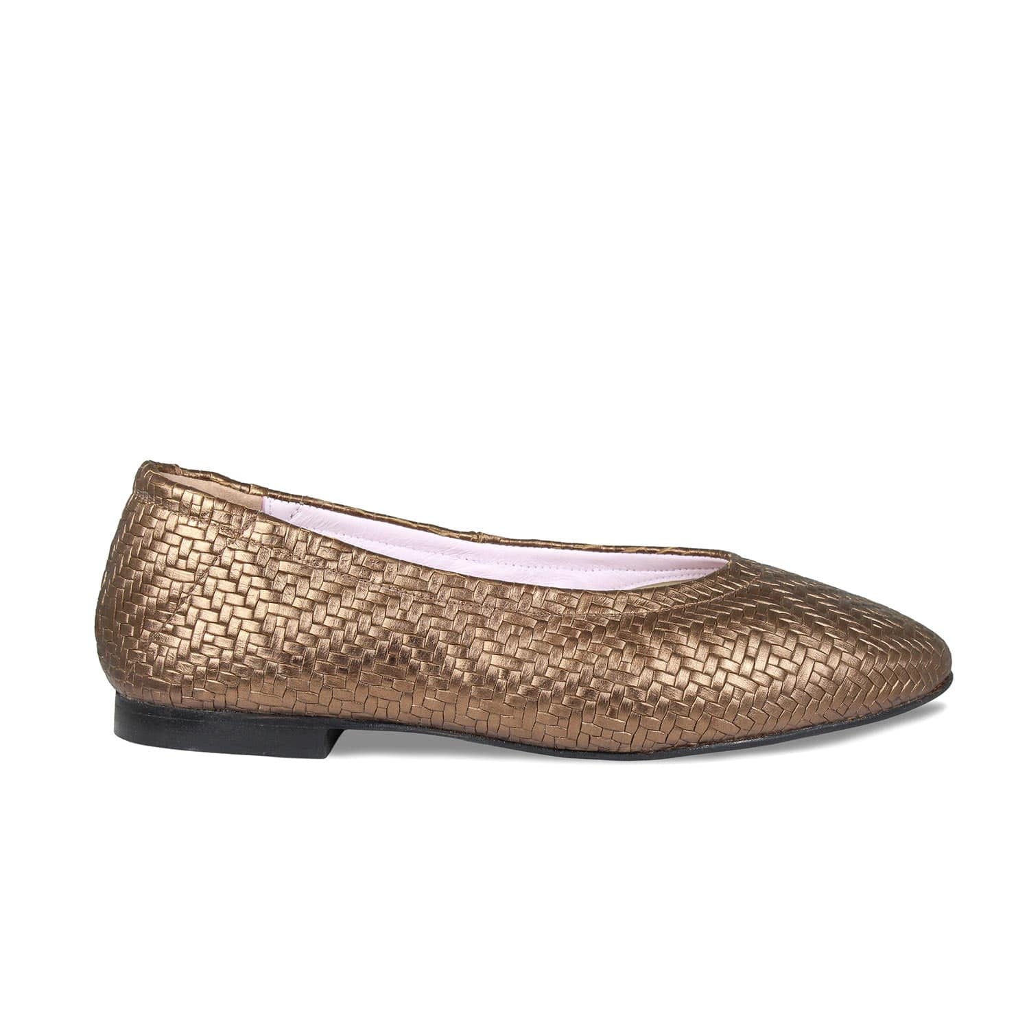 Shoes Luna: Bronze Weave Leather Sole Bliss USA