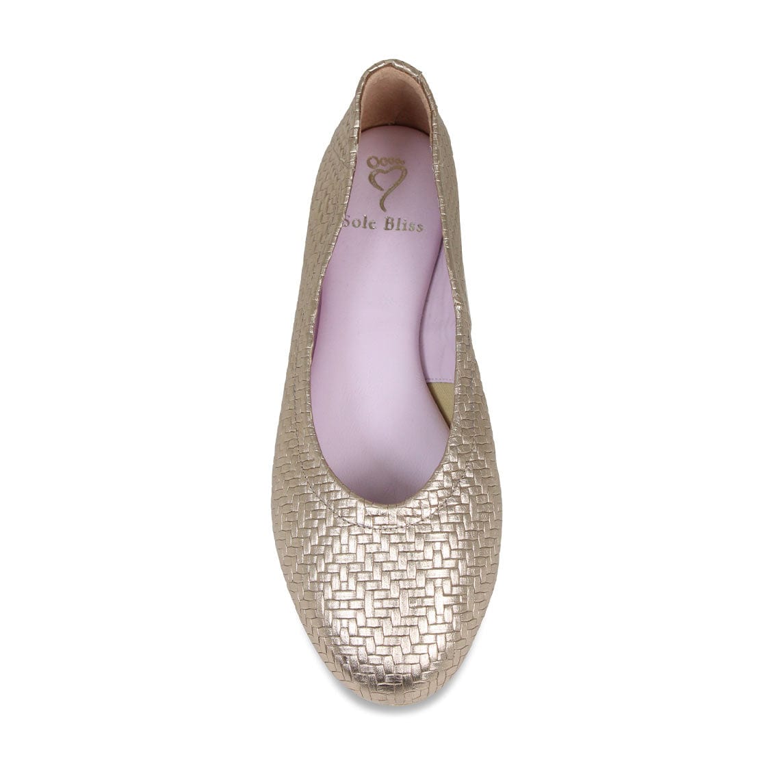 Shoes Luna: Metallic Weave Leather Sole Bliss USA