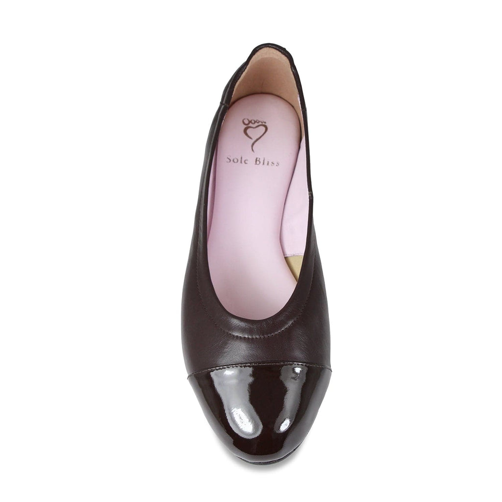 Luna: Chocolate Leather – Women's Flats For Bunions | Sole Bliss