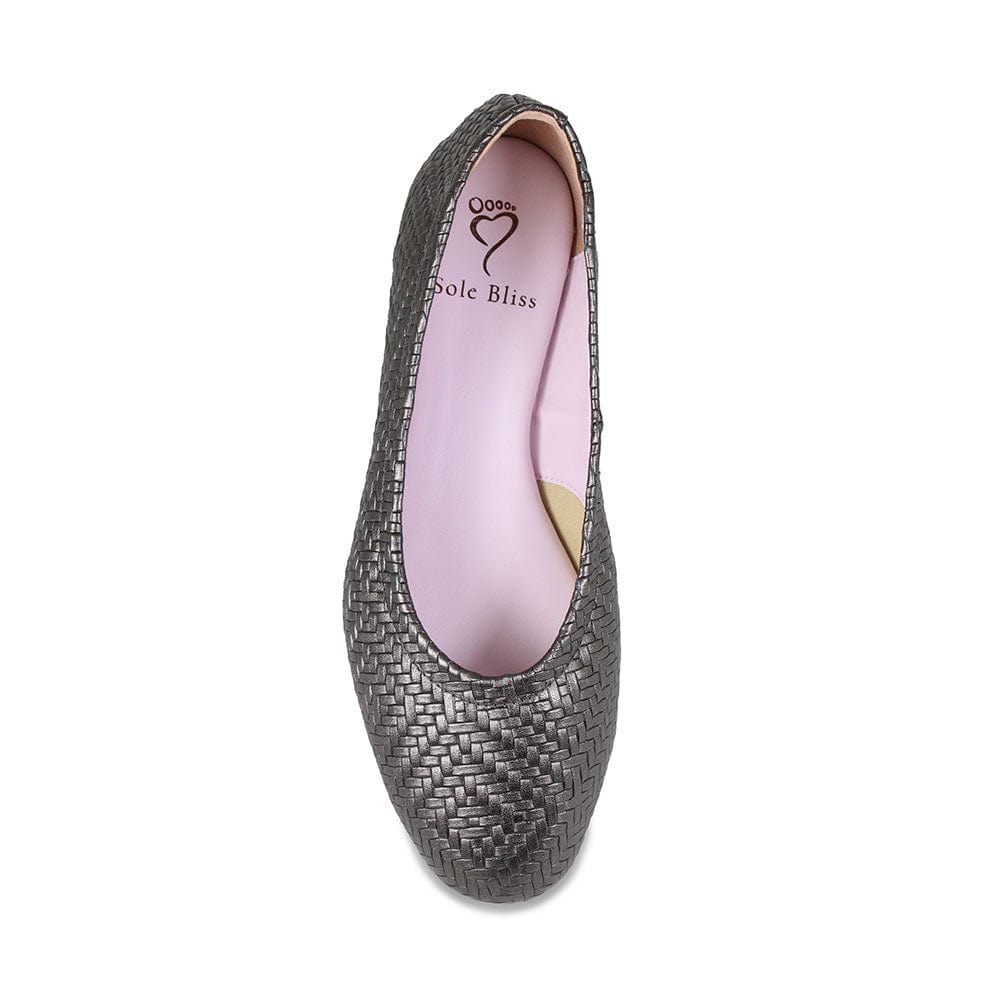 Luna Bronze Weave Best Ballet Flats for Bunions Sole Bliss Sole
