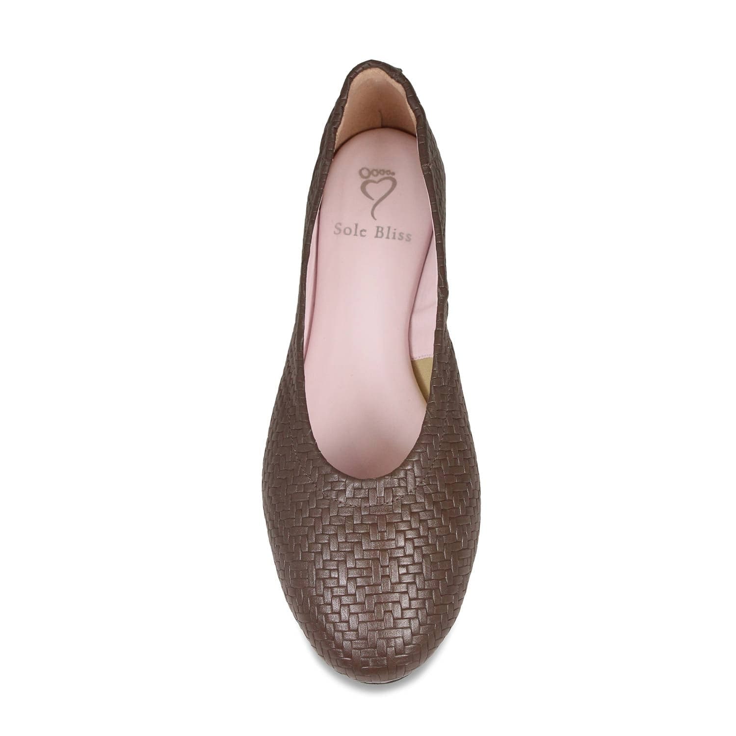 Shoes Luna: Mocha Weave Leather Sole Bliss USA