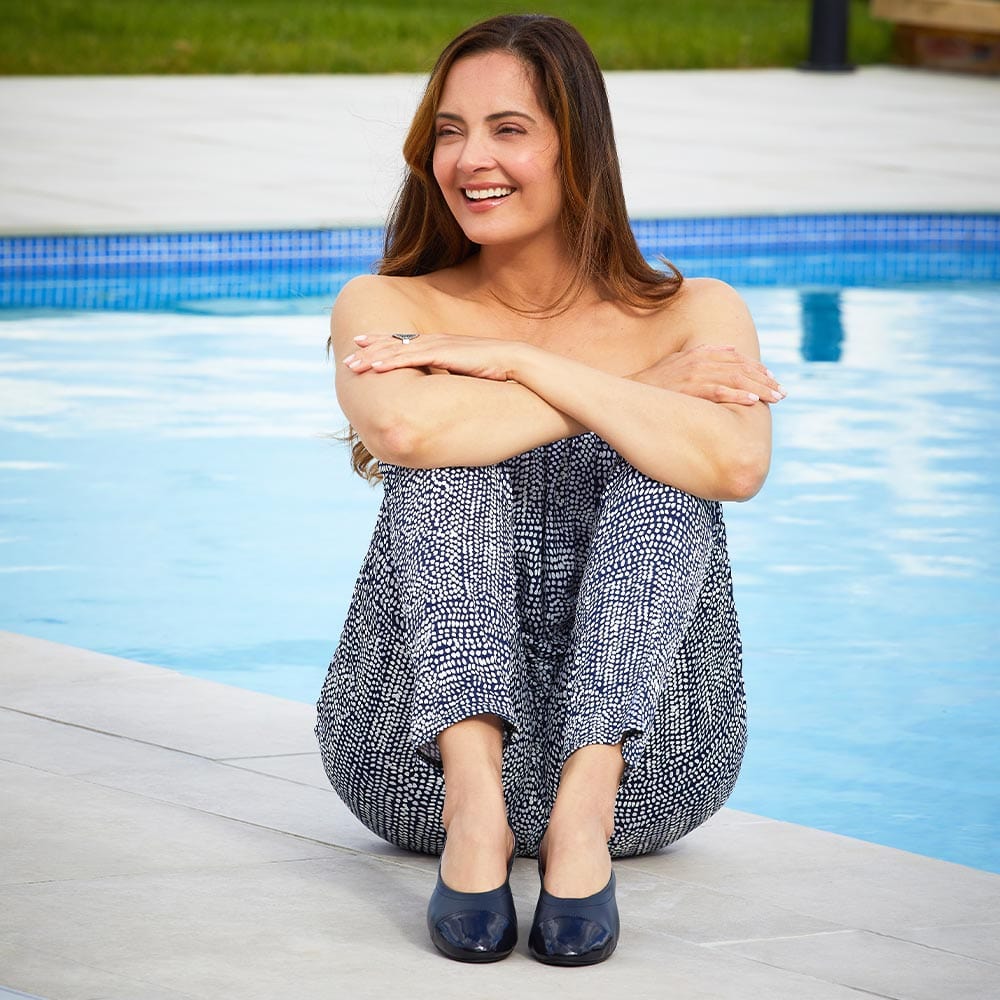 Shoes Luna: Navy Leather & Patent Sole Bliss USA