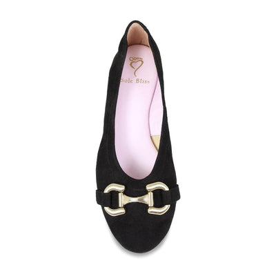 Shoes Lydia: Black Suede Sole Bliss USA