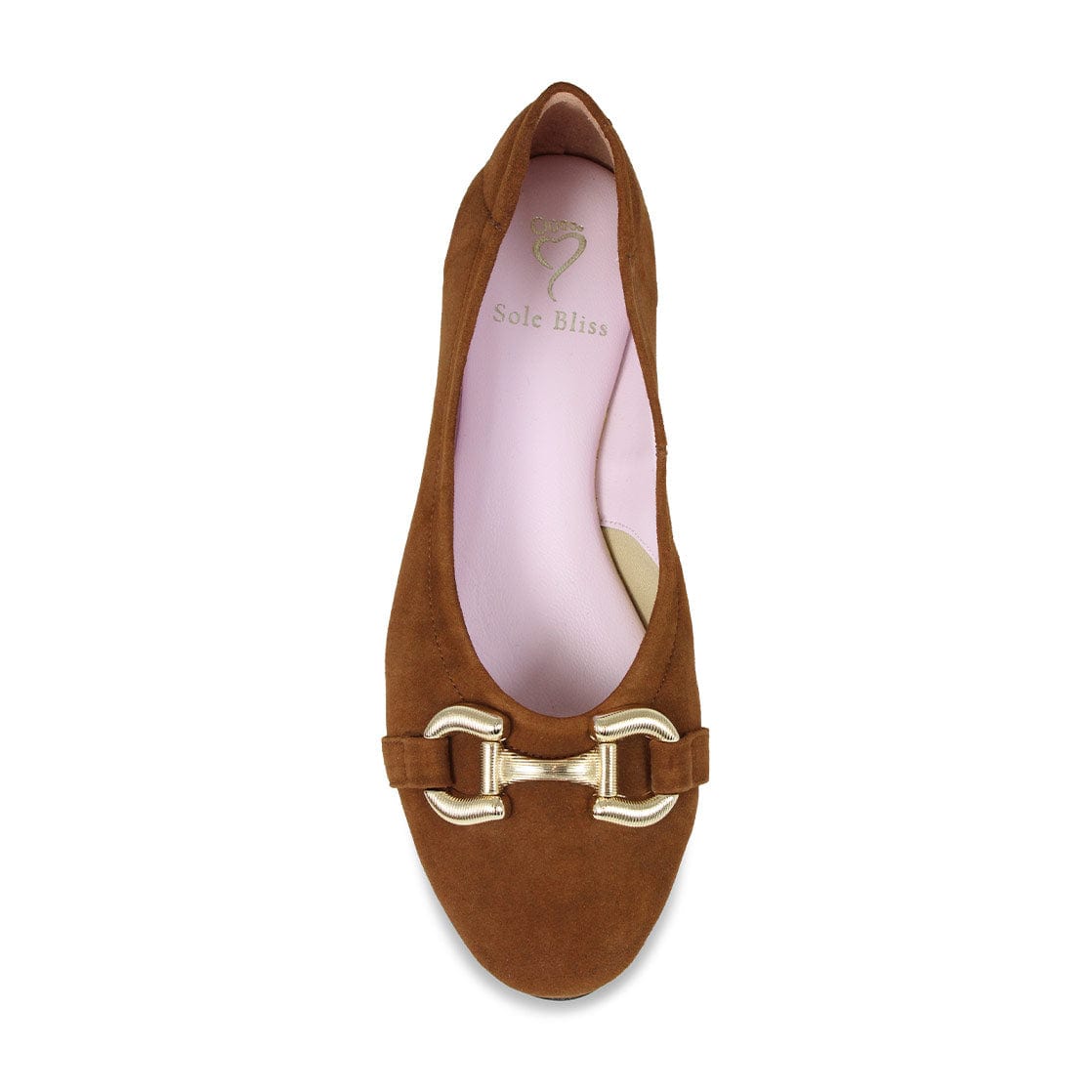 Shoes Lydia: Chestnut Suede Sole Bliss USA