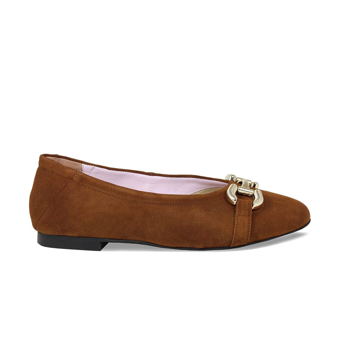 Shoes Lydia: Chestnut Suede Sole Bliss USA