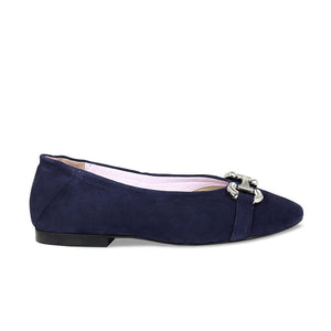 Shoes Lydia: Navy Suede Sole Bliss USA