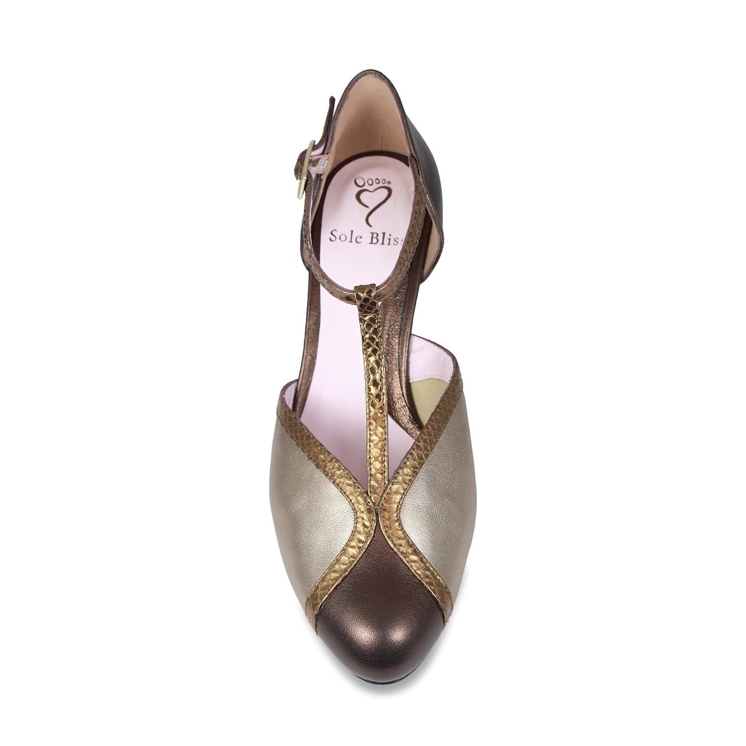 Shoes Margot: Metallic Brown Multi Leather Sole Bliss USA