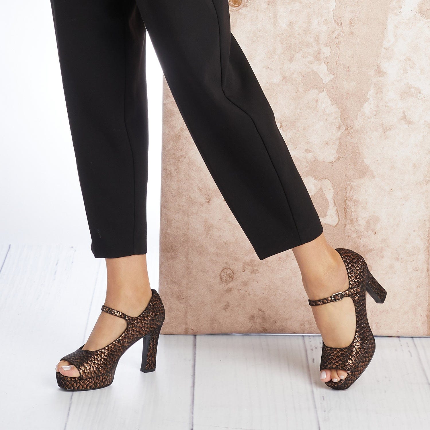 Shoes Olympia: Metallic Suede Sole Bliss USA