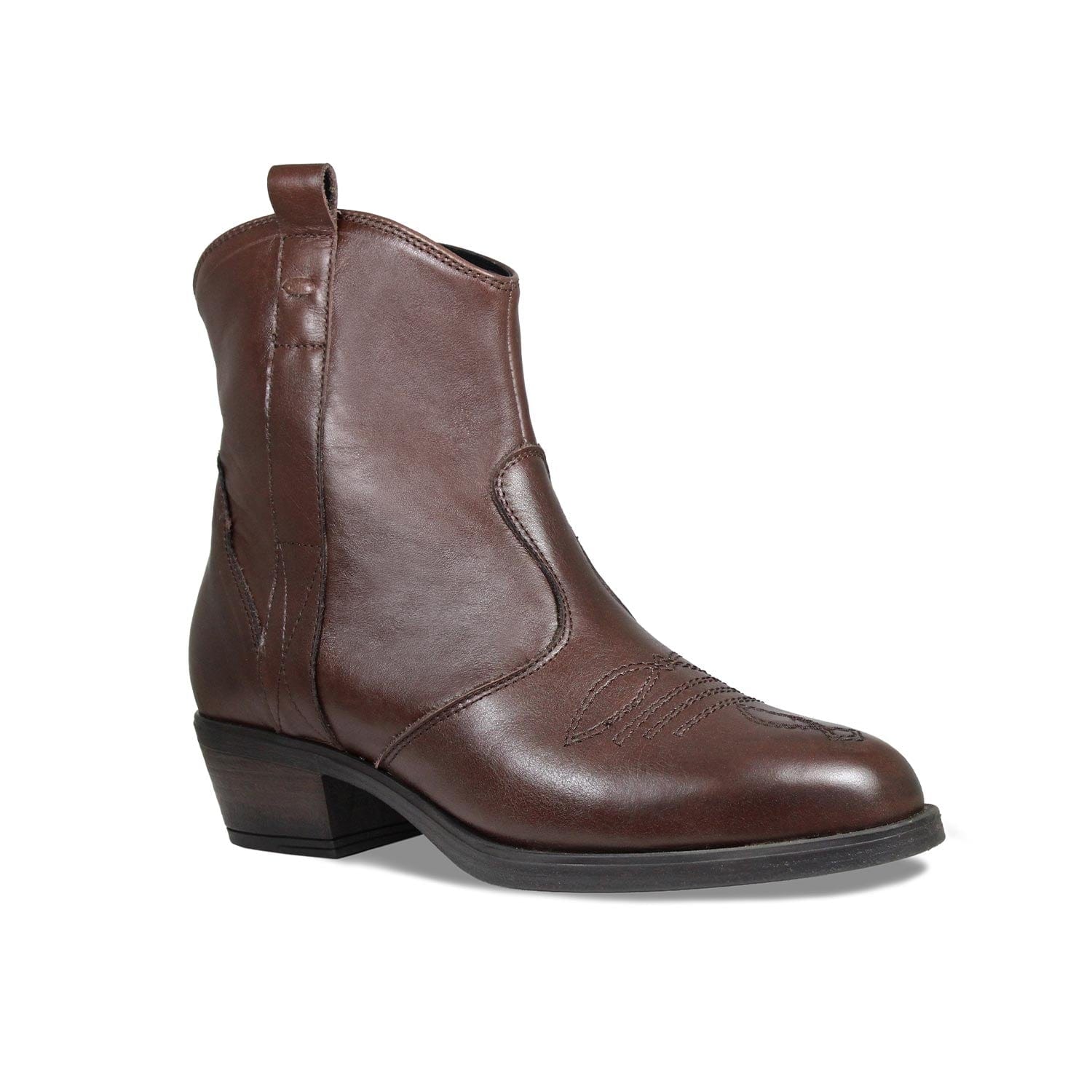 Boots Pioneer: Chestnut Leather Sole Bliss USA