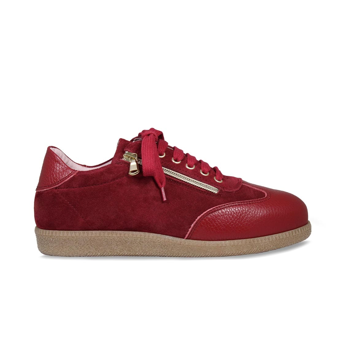 Shoes Pixie: Cherry Leather & Suede Sole Bliss USA