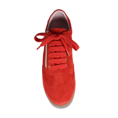 Shoes Pixie: Coral Red Suede Sole Bliss USA