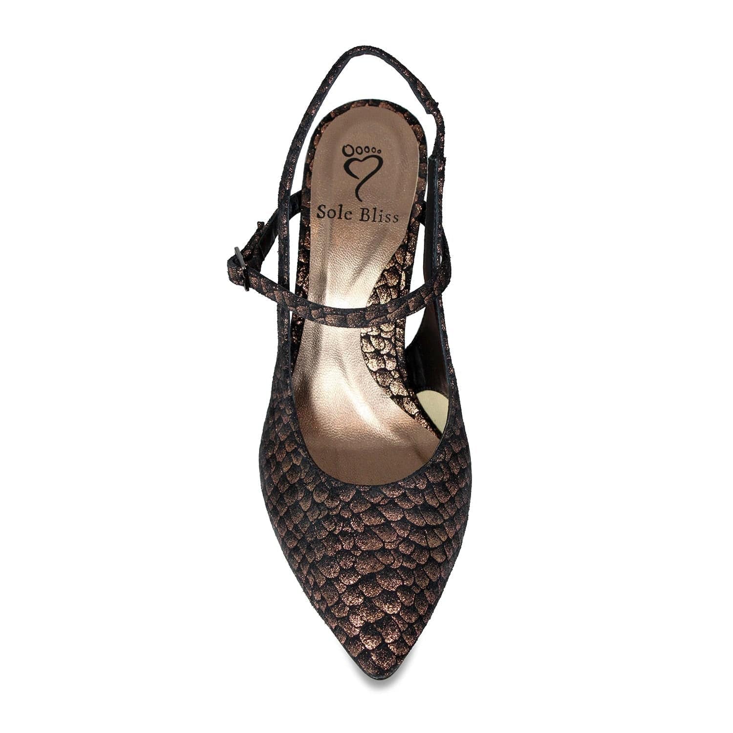 Shoes Premiere: Metallic Suede Sole Bliss USA