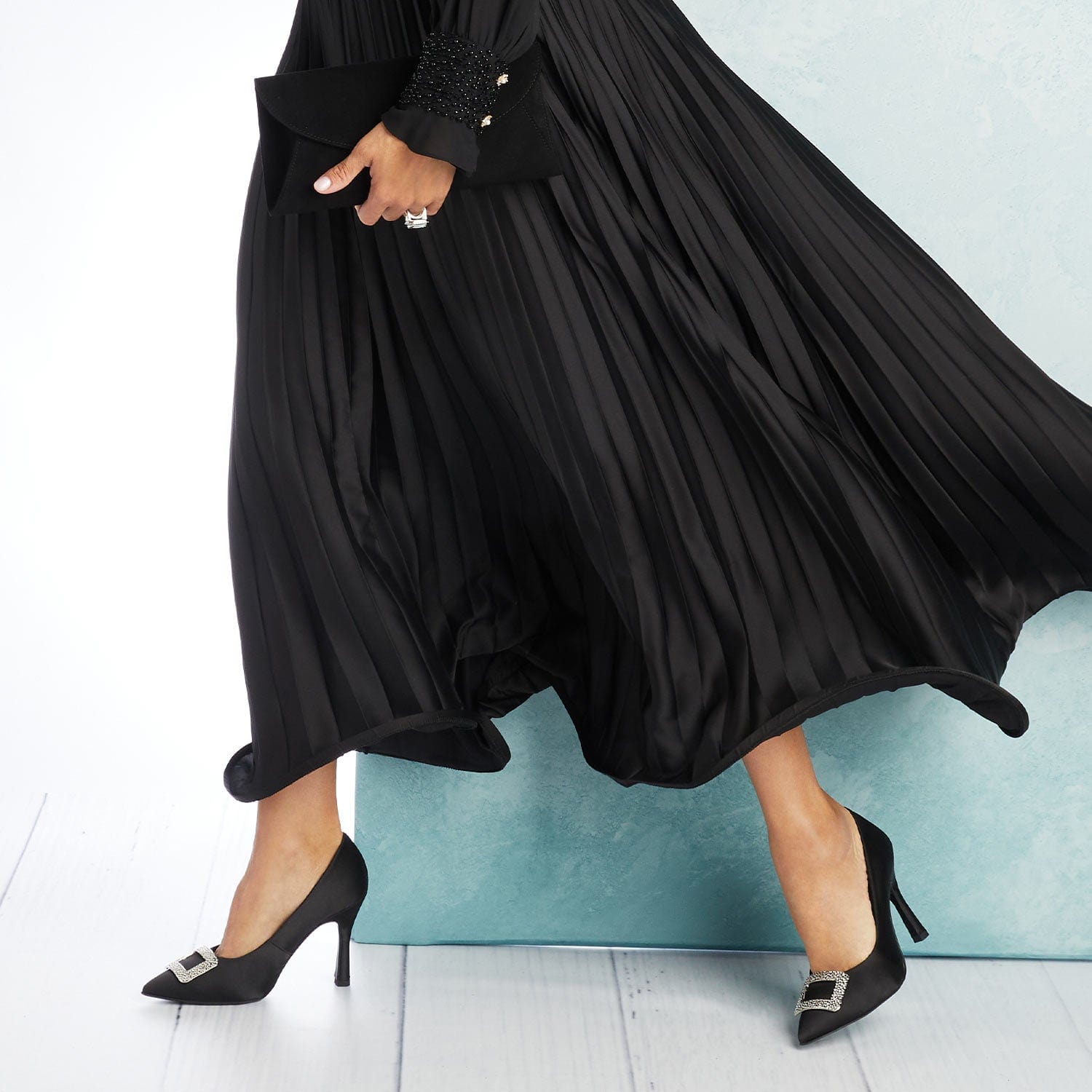 Shoes Prestige: Black Satin Sole Bliss USA