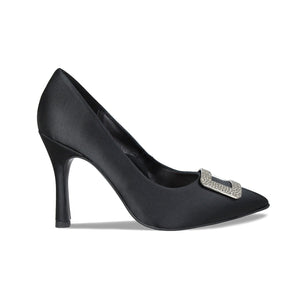 Shoes Prestige: Black Satin Sole Bliss USA
