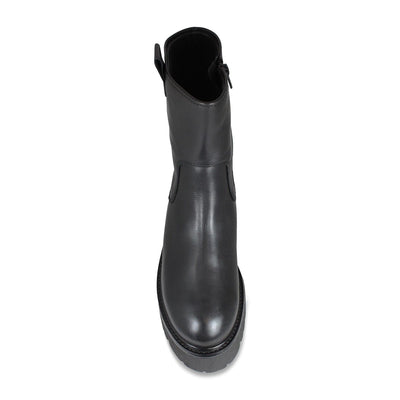 Boots Reign: Black Leather Sole Bliss USA
