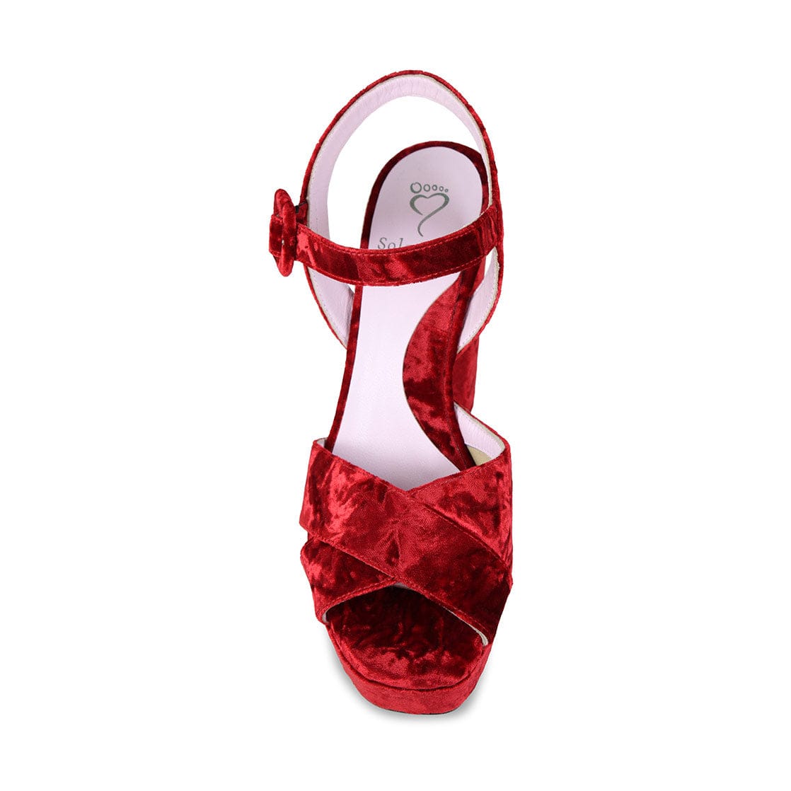 Shoes Remy: Cherry Red Velvet Sole Bliss USA