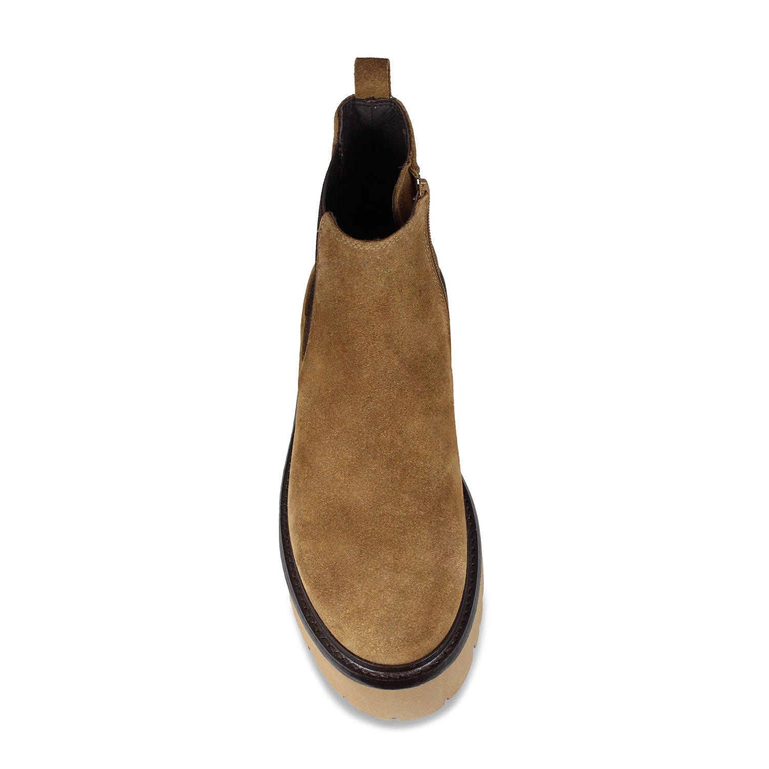 Boots Rhea: Tan Suede Sole Bliss USA