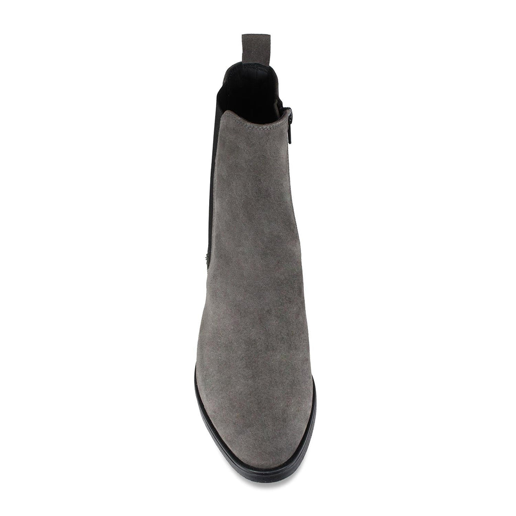 Rider: Gray Suede - Chelsea Boots With Heels | Sole Bliss  display picture 1