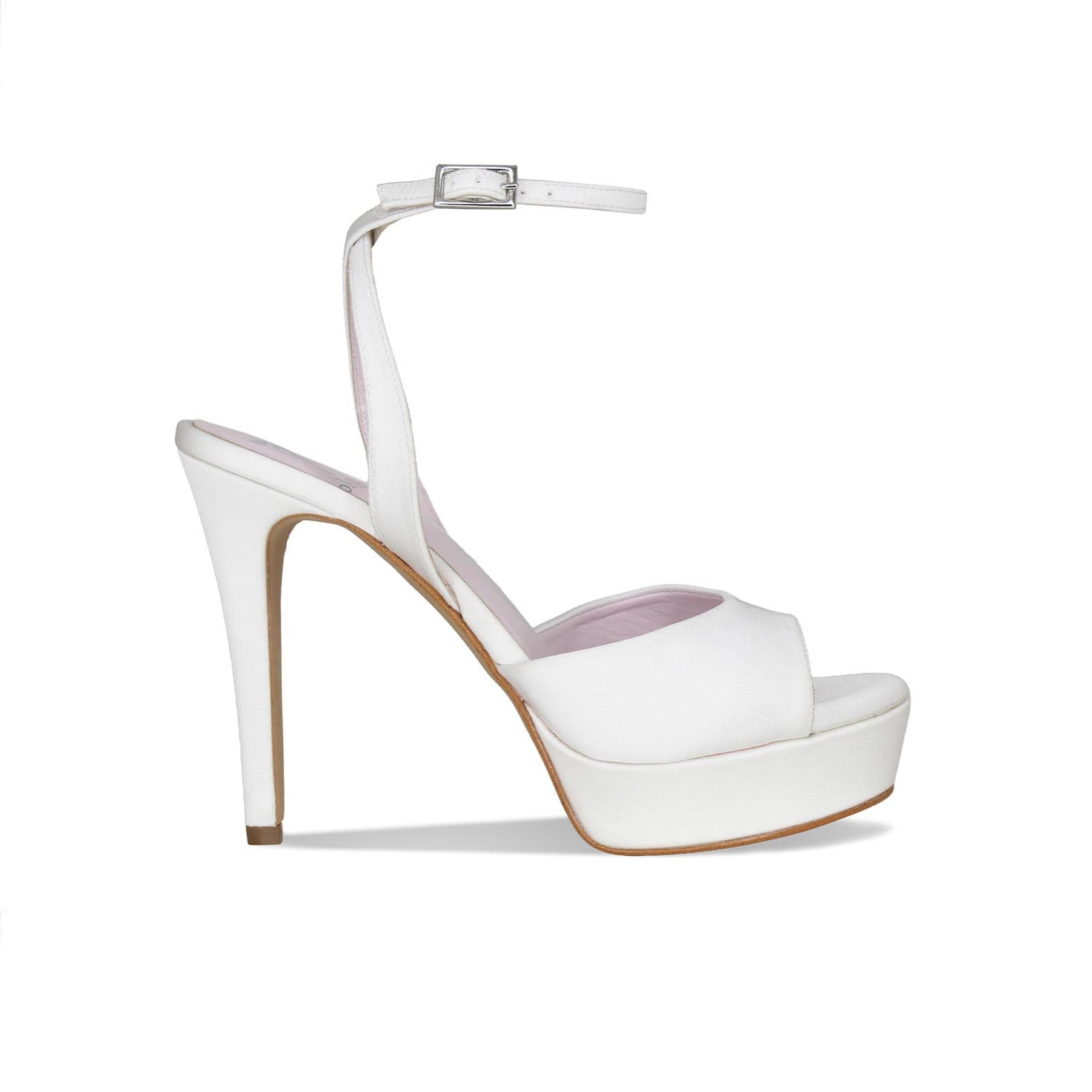 Shoes Riviera: White Satin Sole Bliss USA