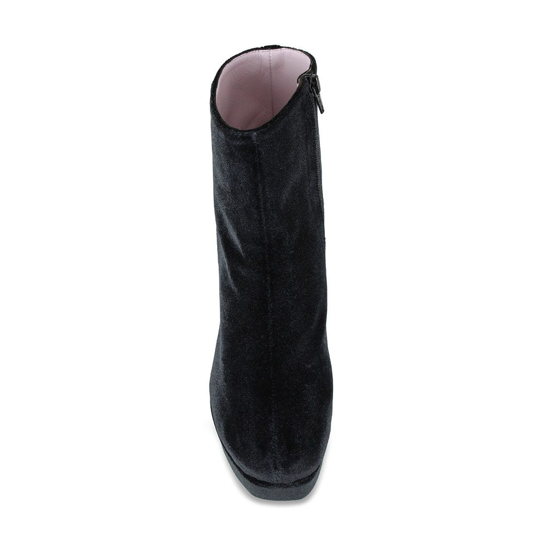 Boots Ronda: Black Luxe Velvet Sole Bliss USA