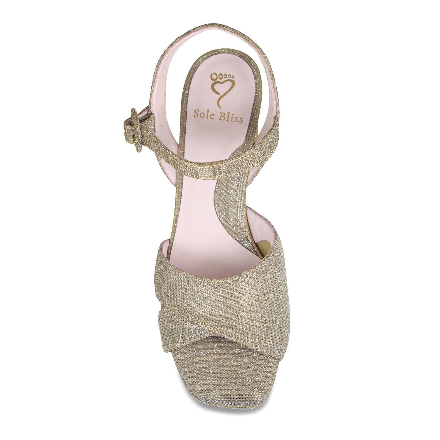 Shoes Ronnie: Metallic Taupe Sole Bliss USA