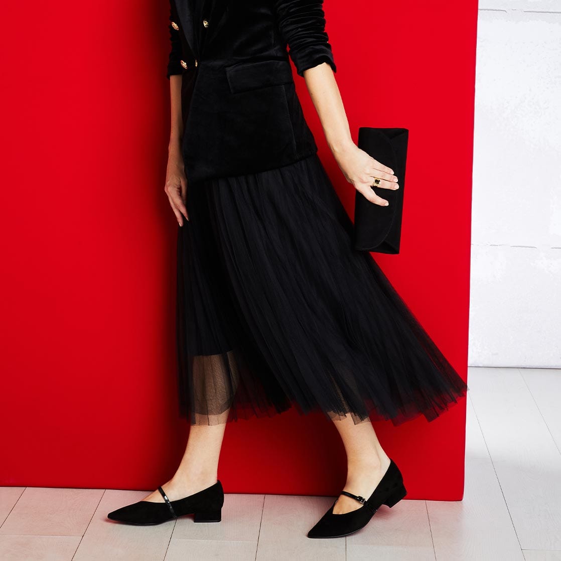Shoes Savannah: Black Suede & Patent Sole Bliss USA