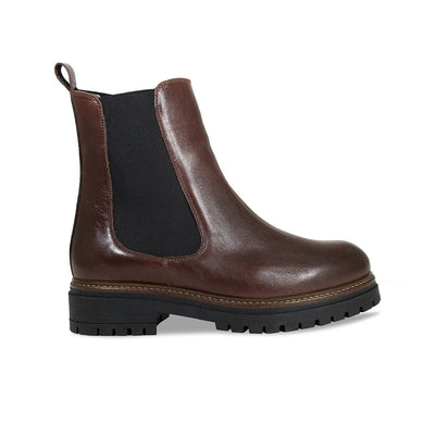 Boots Roxy: Chestnut Leather Sole Bliss USA