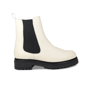 Boots Roxy: Ivory Leather Sole Bliss USA