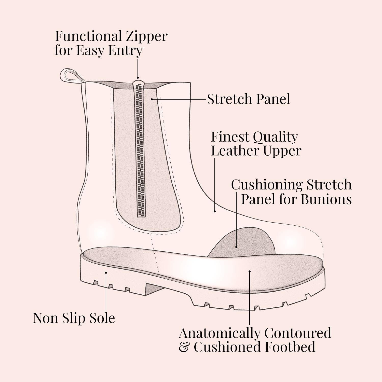 Boots Stella: Tan Suede Sole Bliss USA