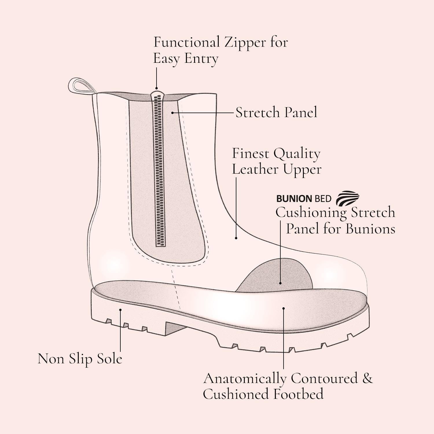 Boots Roxy: Ivory Leather Sole Bliss USA