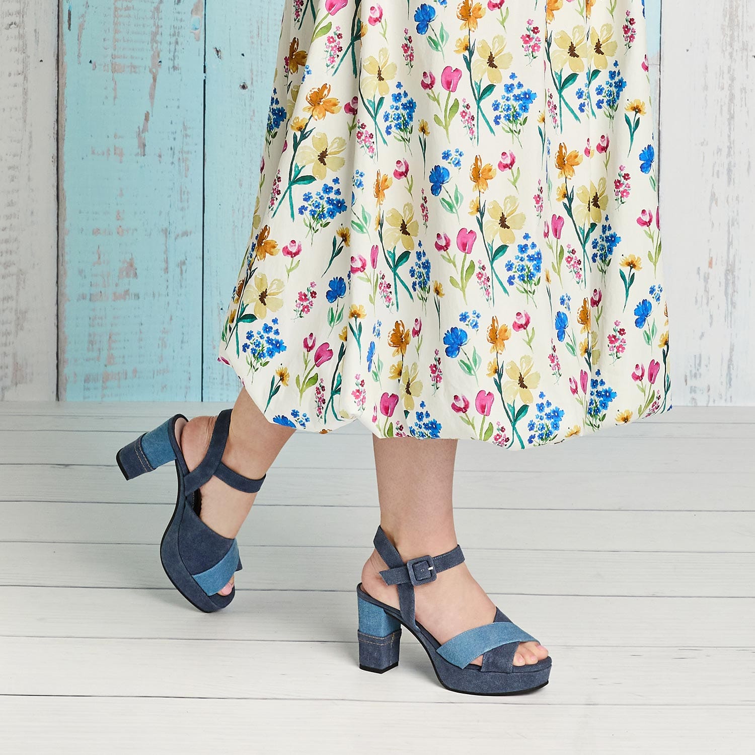 Shoes Ruby: Multi Denim Sole Bliss USA