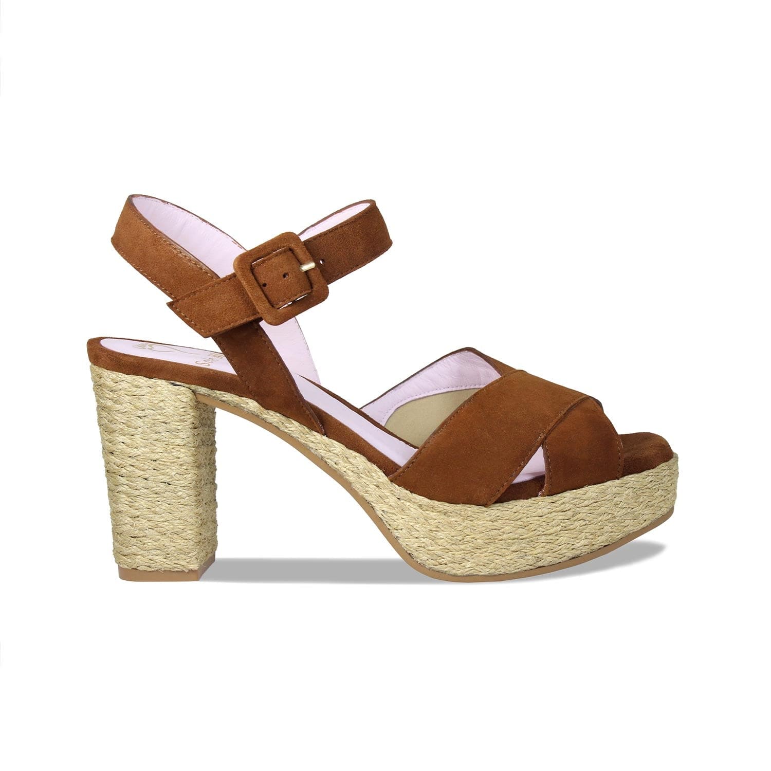 Shoes Ruby: Tan Suede & Jute Sole Bliss USA