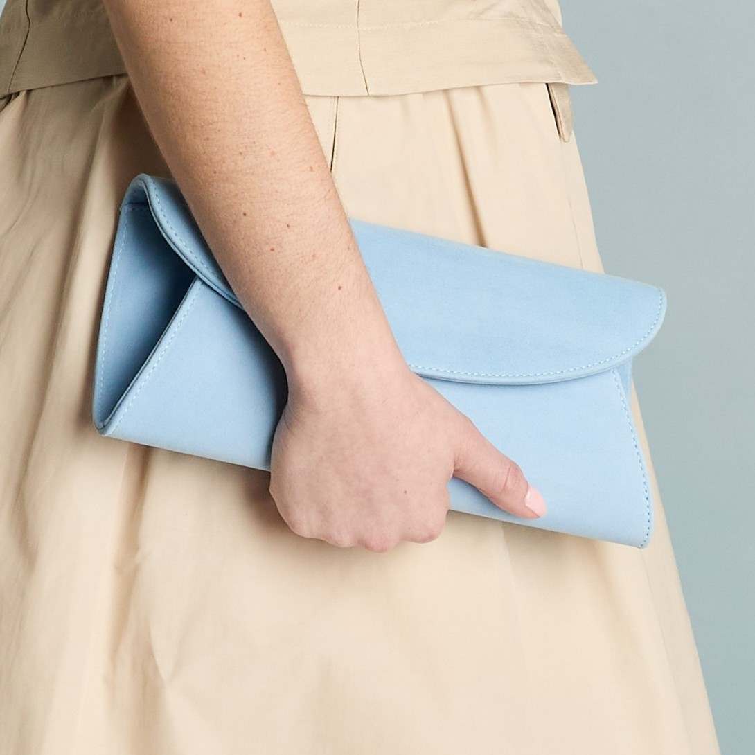 Bags Jenna: Pastel Blue Suede Sole Bliss USA