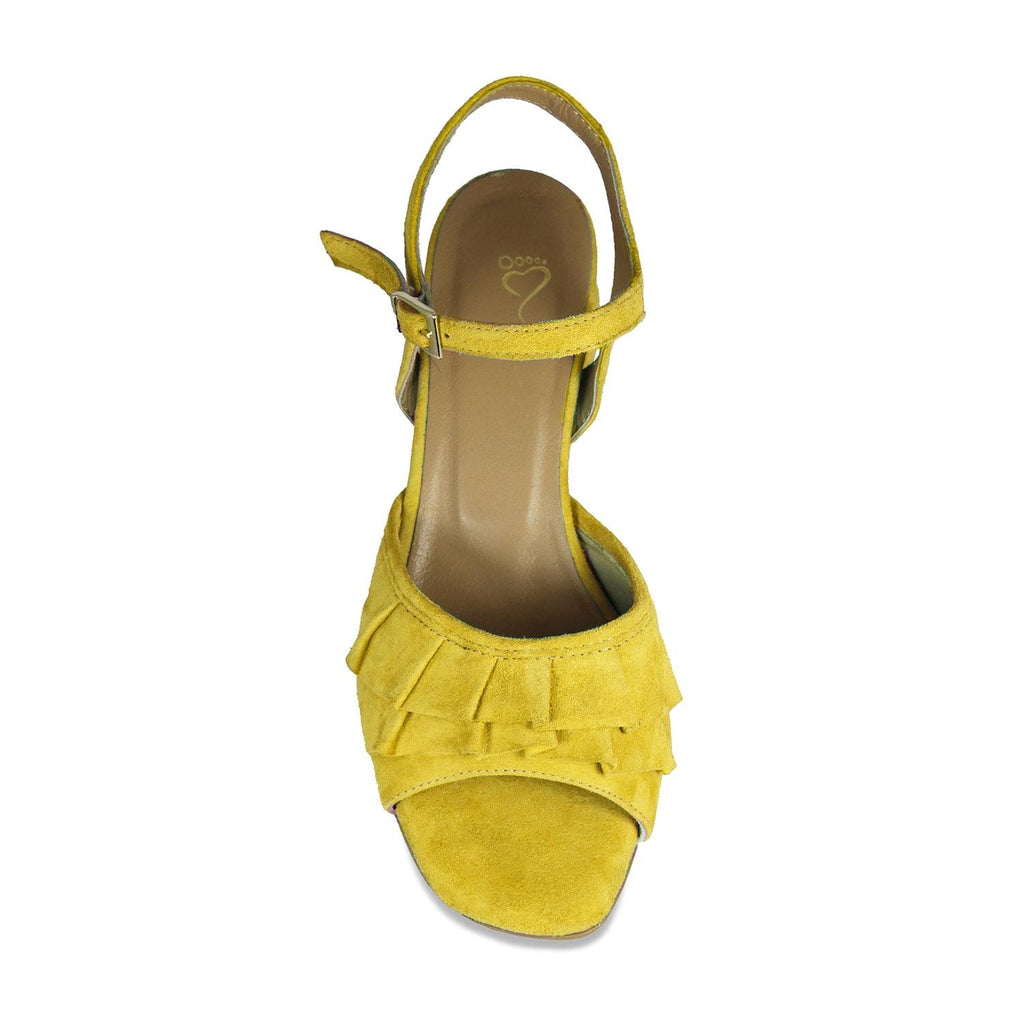 Sadie: Sunflower Suede - Colorful Shoes For Bunions | Sole Bliss