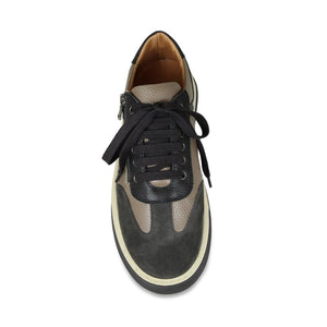 Shoes MEN'S Samson: Gray, Taupe & Black Leather Sole Bliss USA