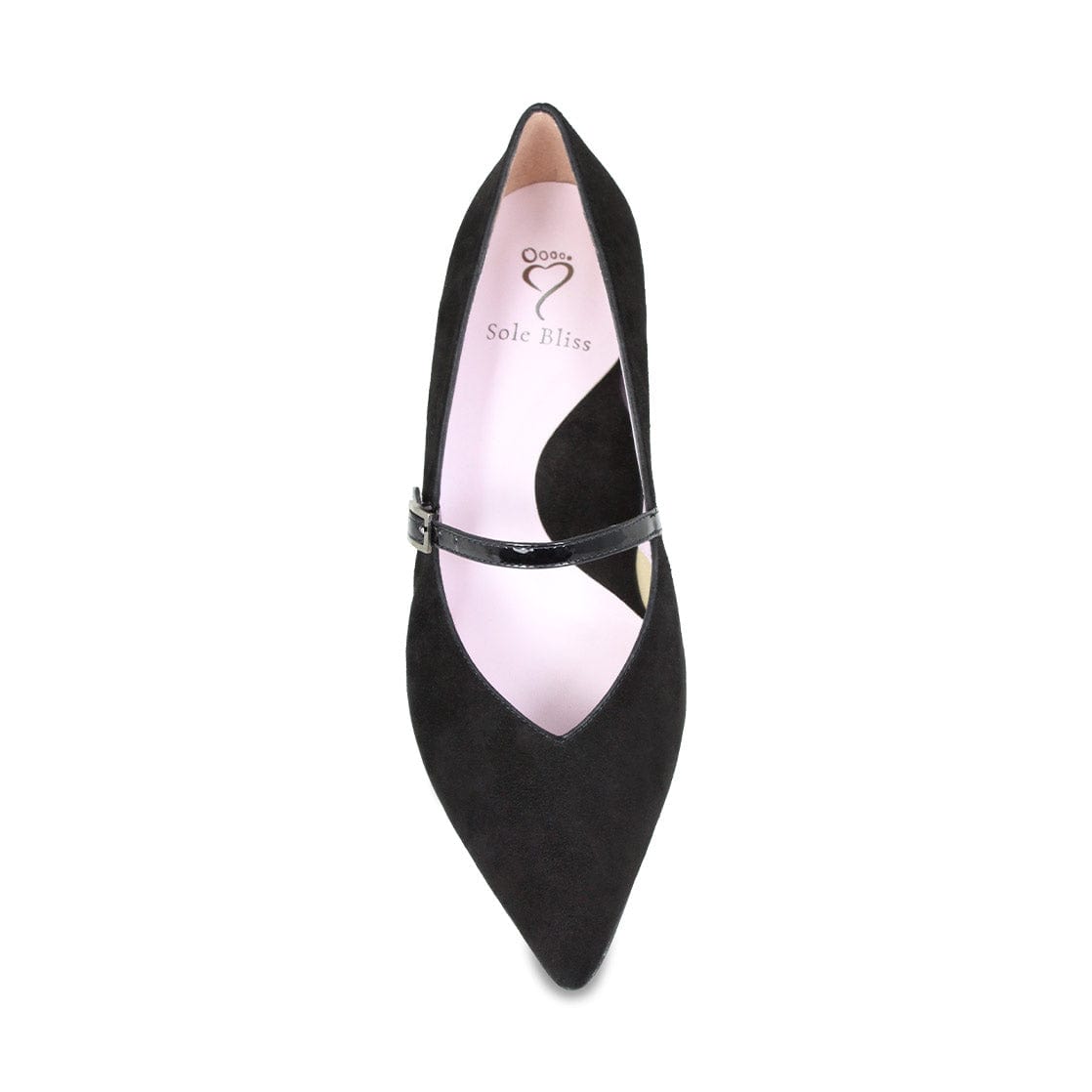 Shoes Savannah: Black Suede & Patent Sole Bliss USA