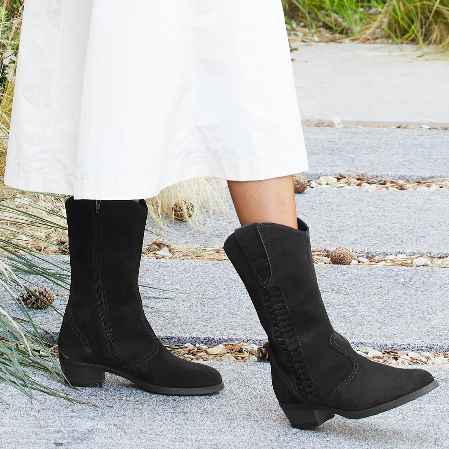 Boots Sedona: Black Suede Sole Bliss USA