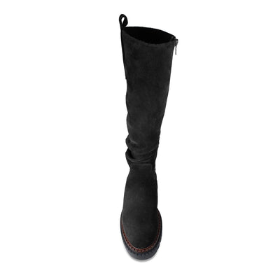 Boots Sloane: Black Suede Sole Bliss USA