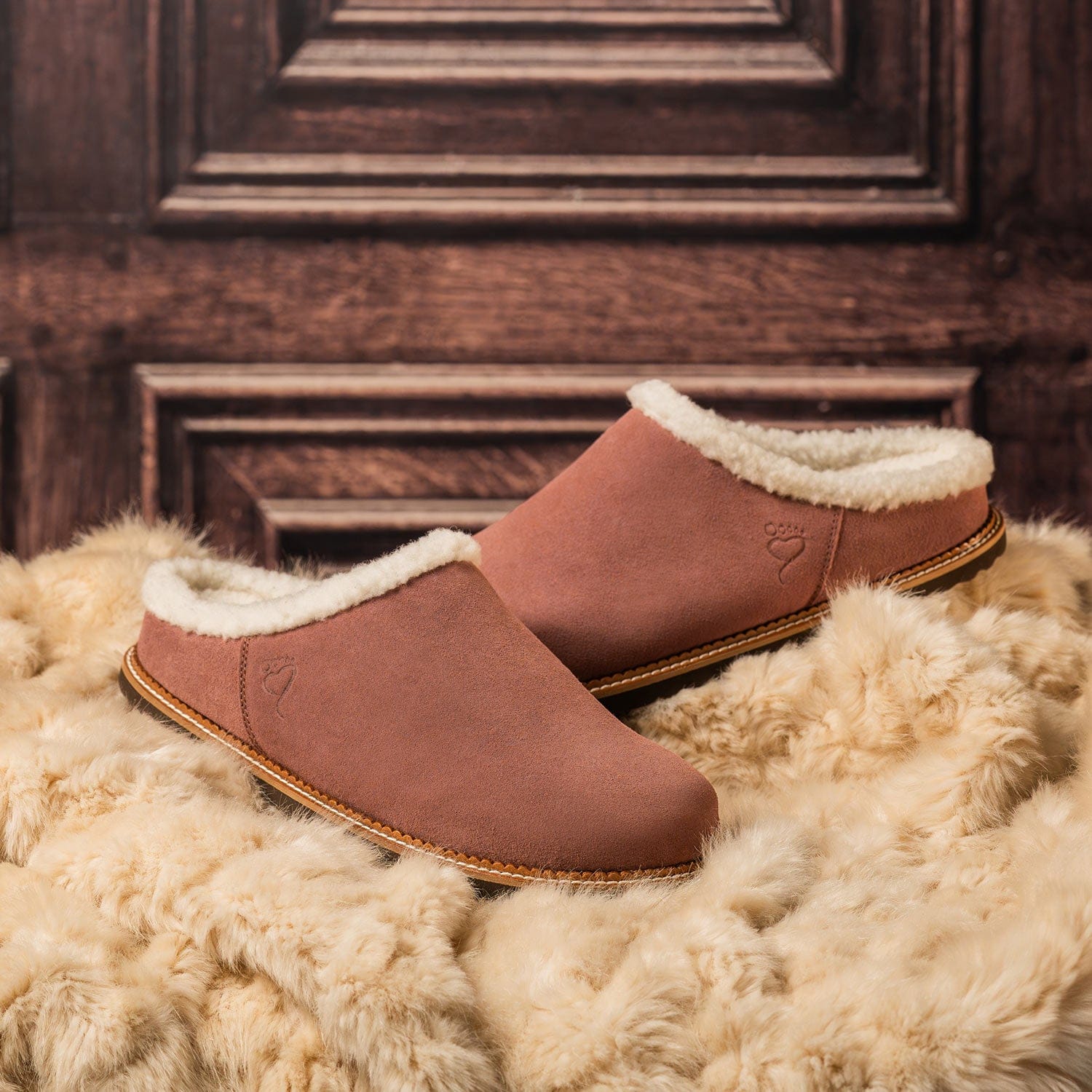 Shoes Snug: Rose Suede & Wool Sole Bliss USA