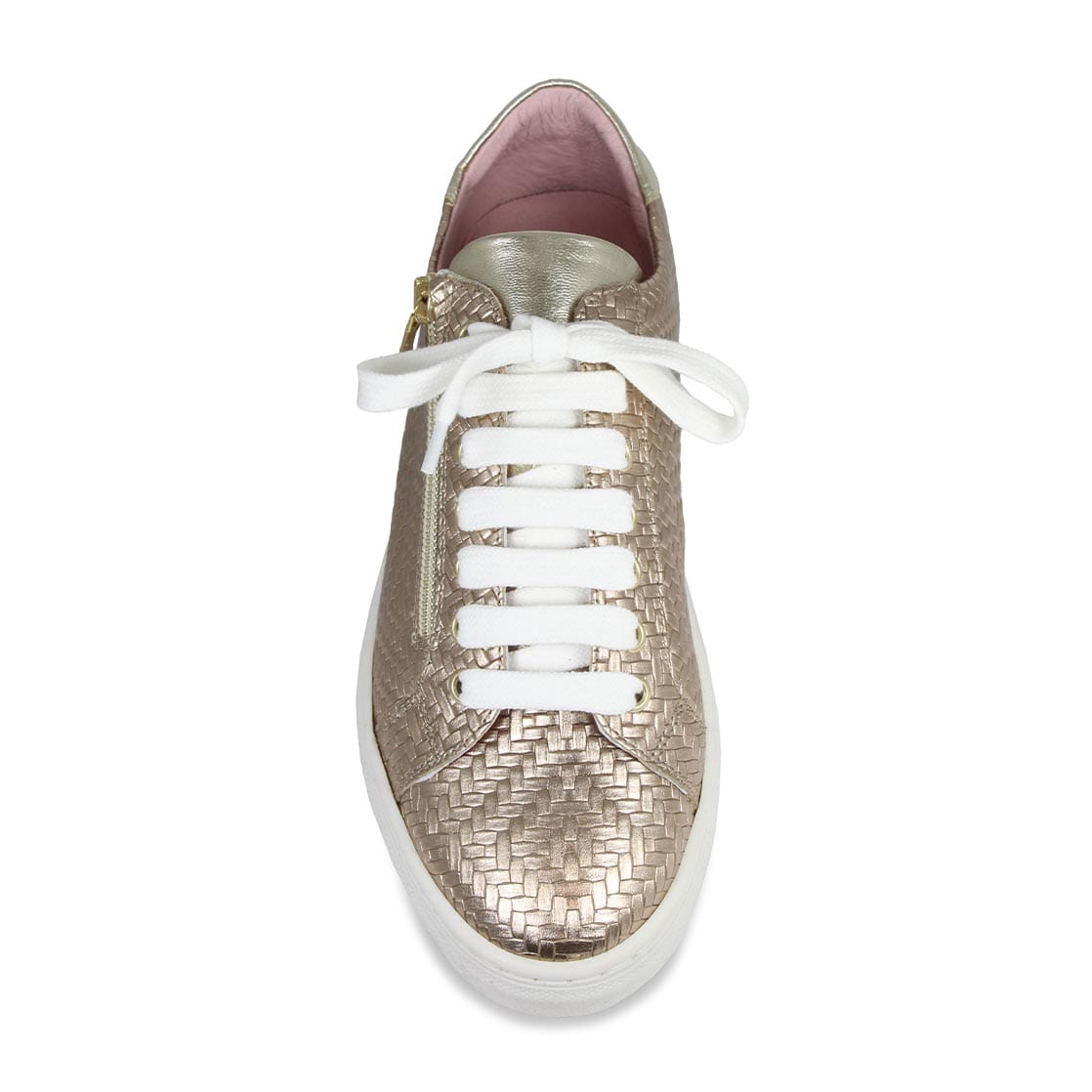 Shoes Sprint: Metallic Weave Leather Sole Bliss USA