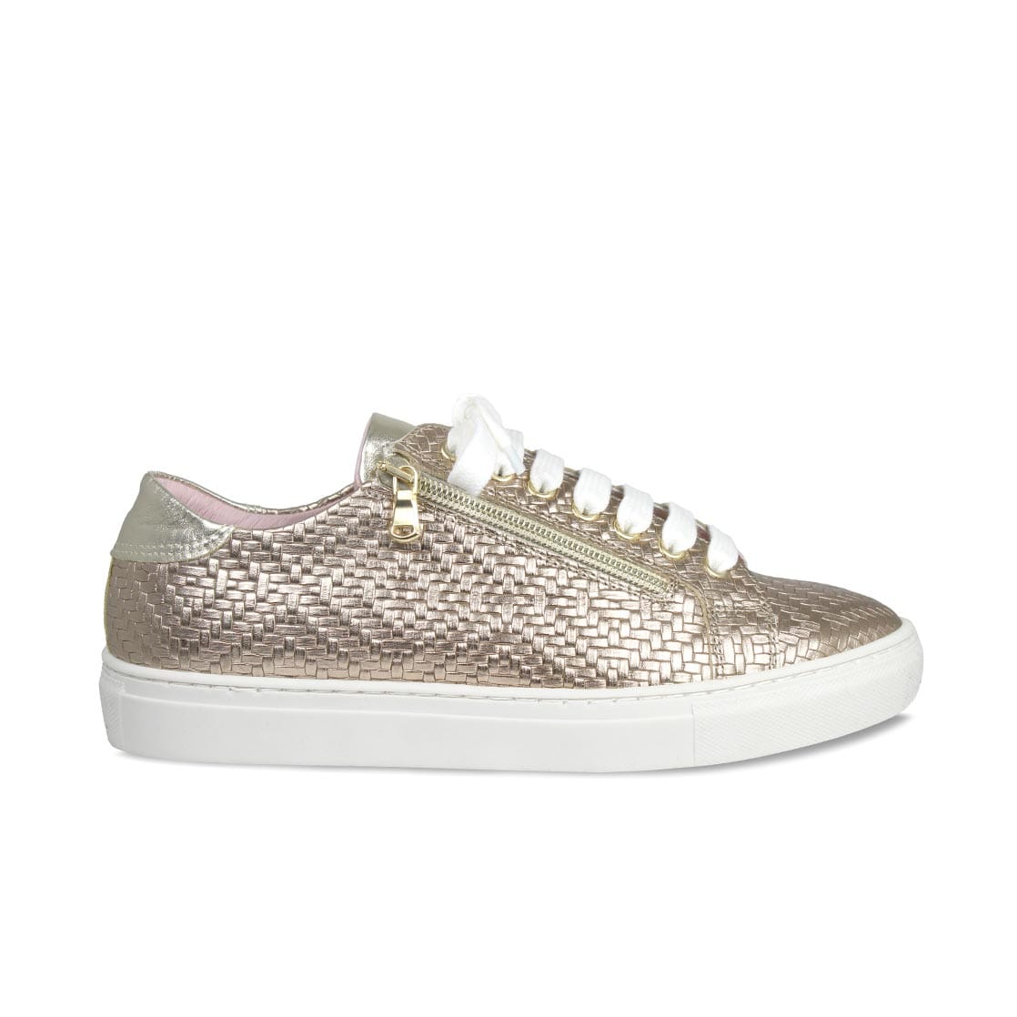 Shoes Sprint: Metallic Weave Leather Sole Bliss USA