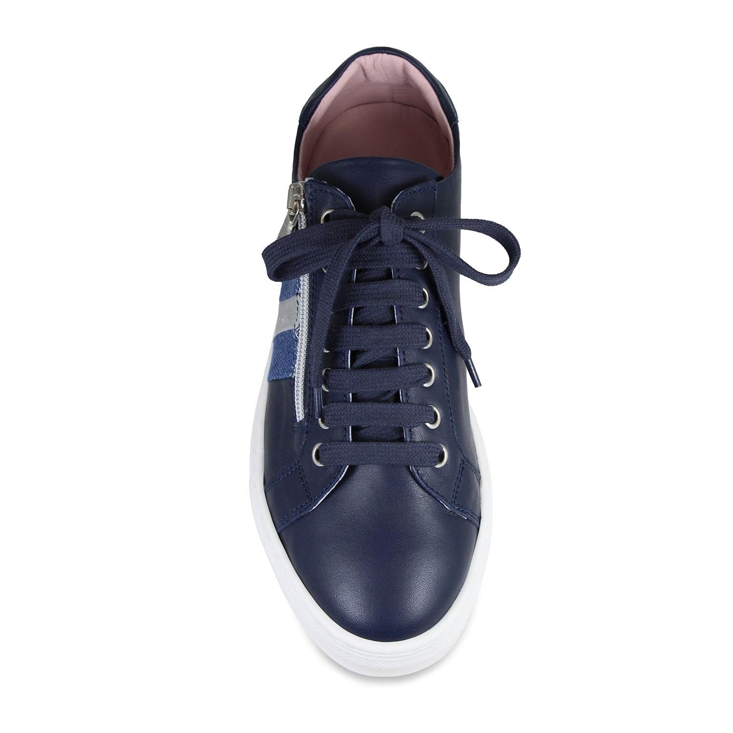 Shoes Sprint: Navy Leather & Denim Sole Bliss USA