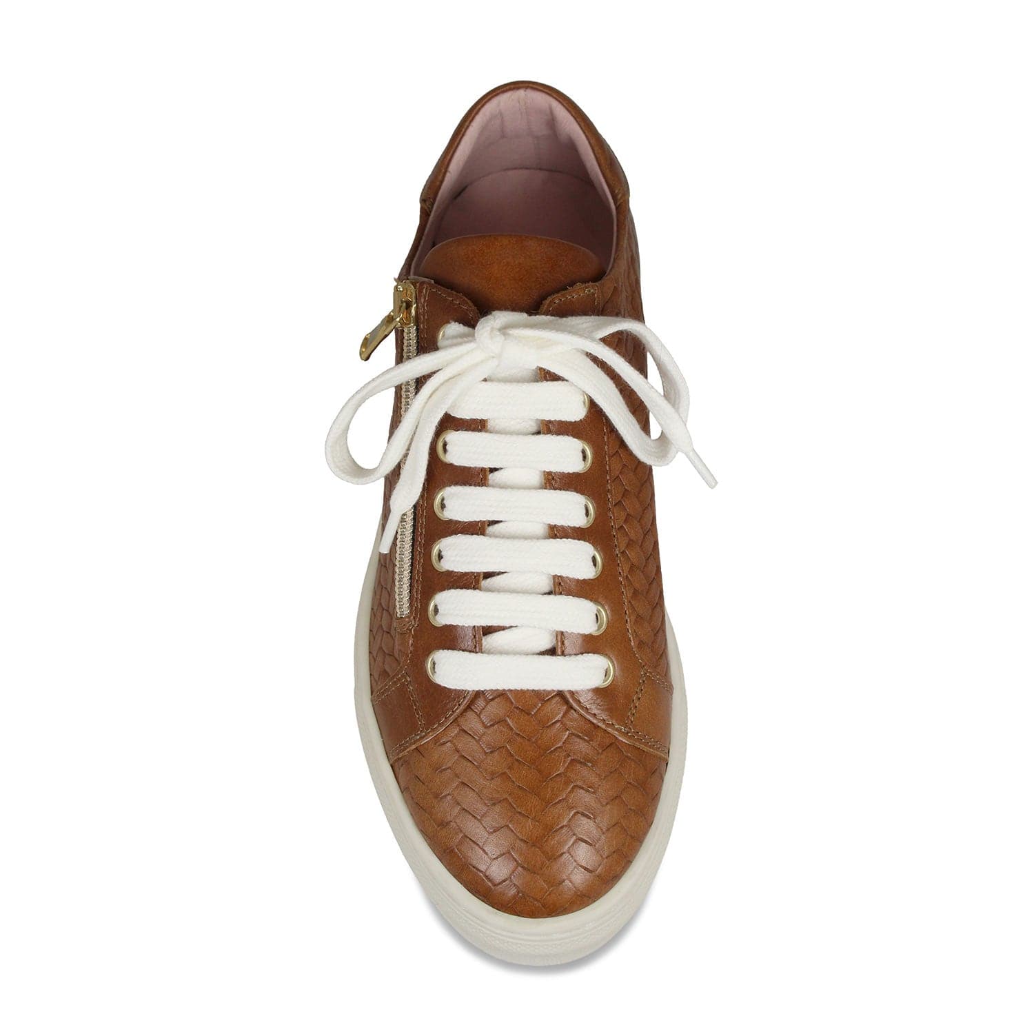 Shoes Sprint: Tan Weave Leather Sole Bliss USA