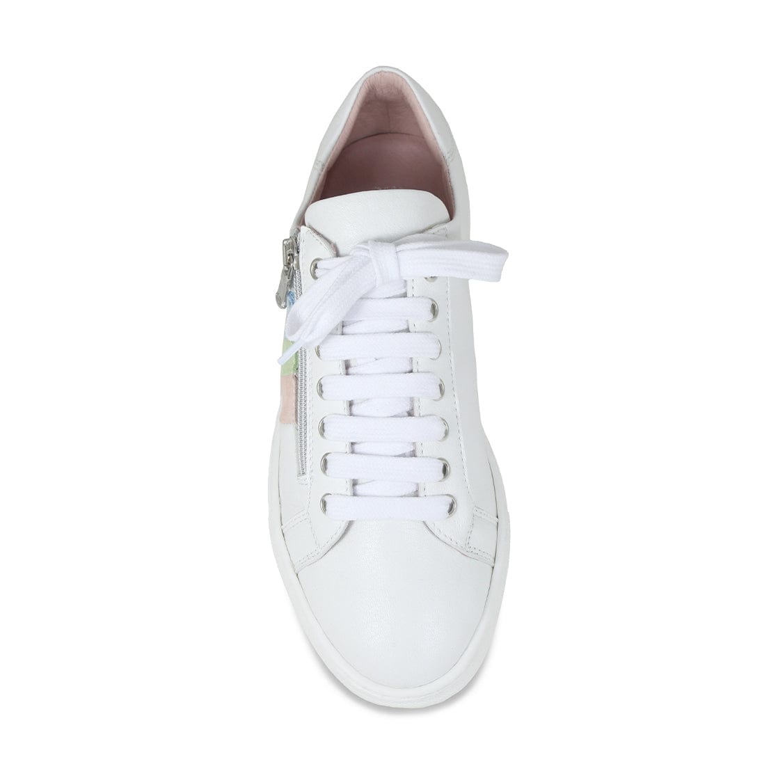 Shoes Sprint: White Leather & Multi Pastel Sole Bliss USA