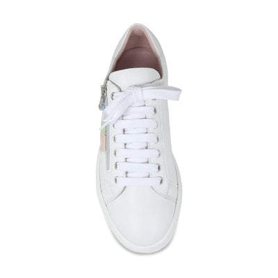 Shoes Sprint: White Leather & Multi Pastel Sole Bliss USA