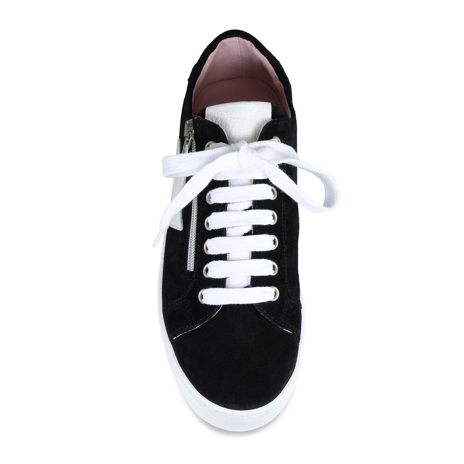 Shoes Star: Black Suede & White Leather Sole Bliss USA