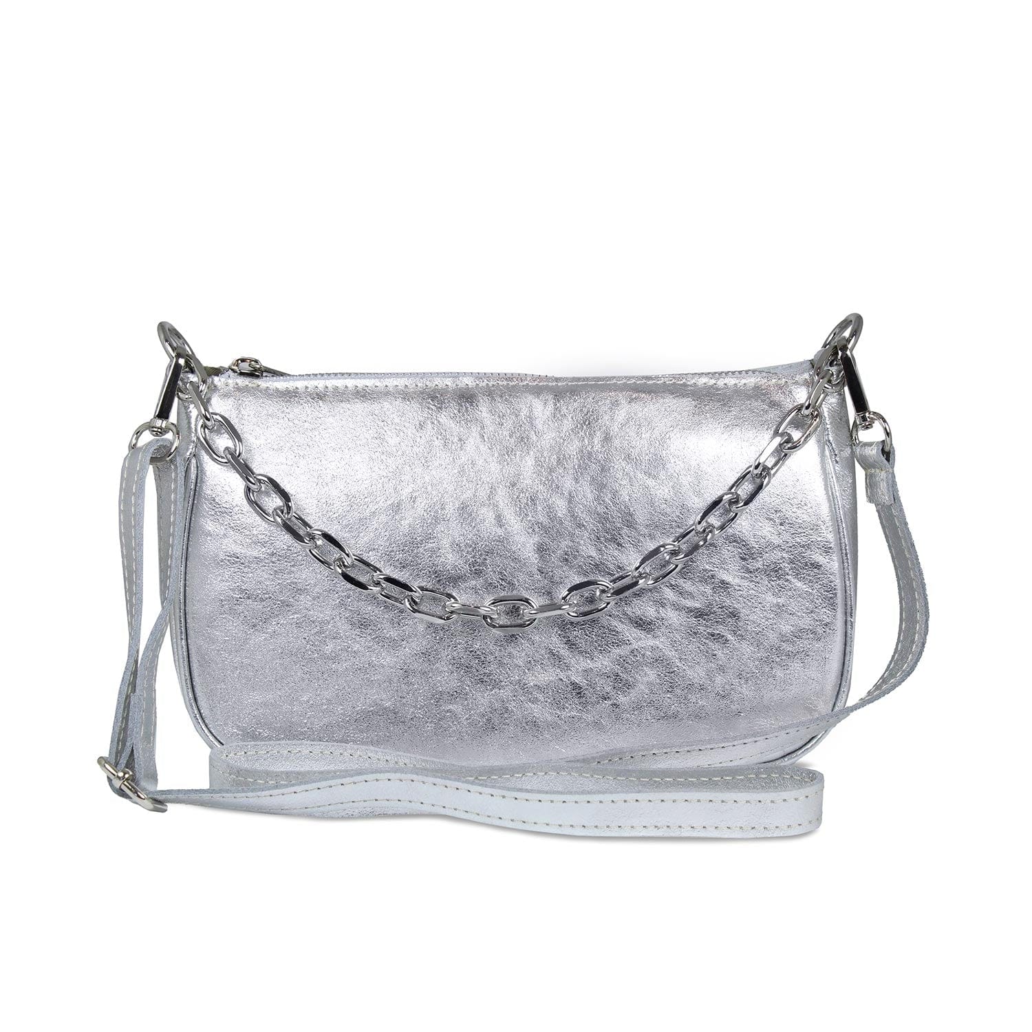 Bags Swing: Silver Leather Sole Bliss USA