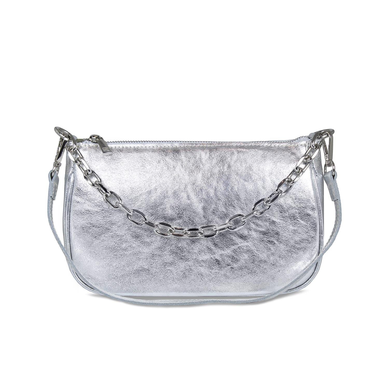 Bags Swing: Silver Leather Sole Bliss USA