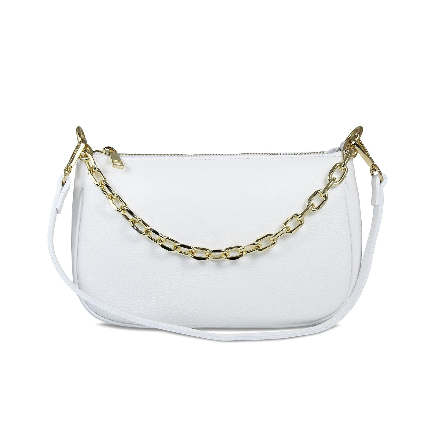 Bags Swing: White Leather & Gold Sole Bliss USA