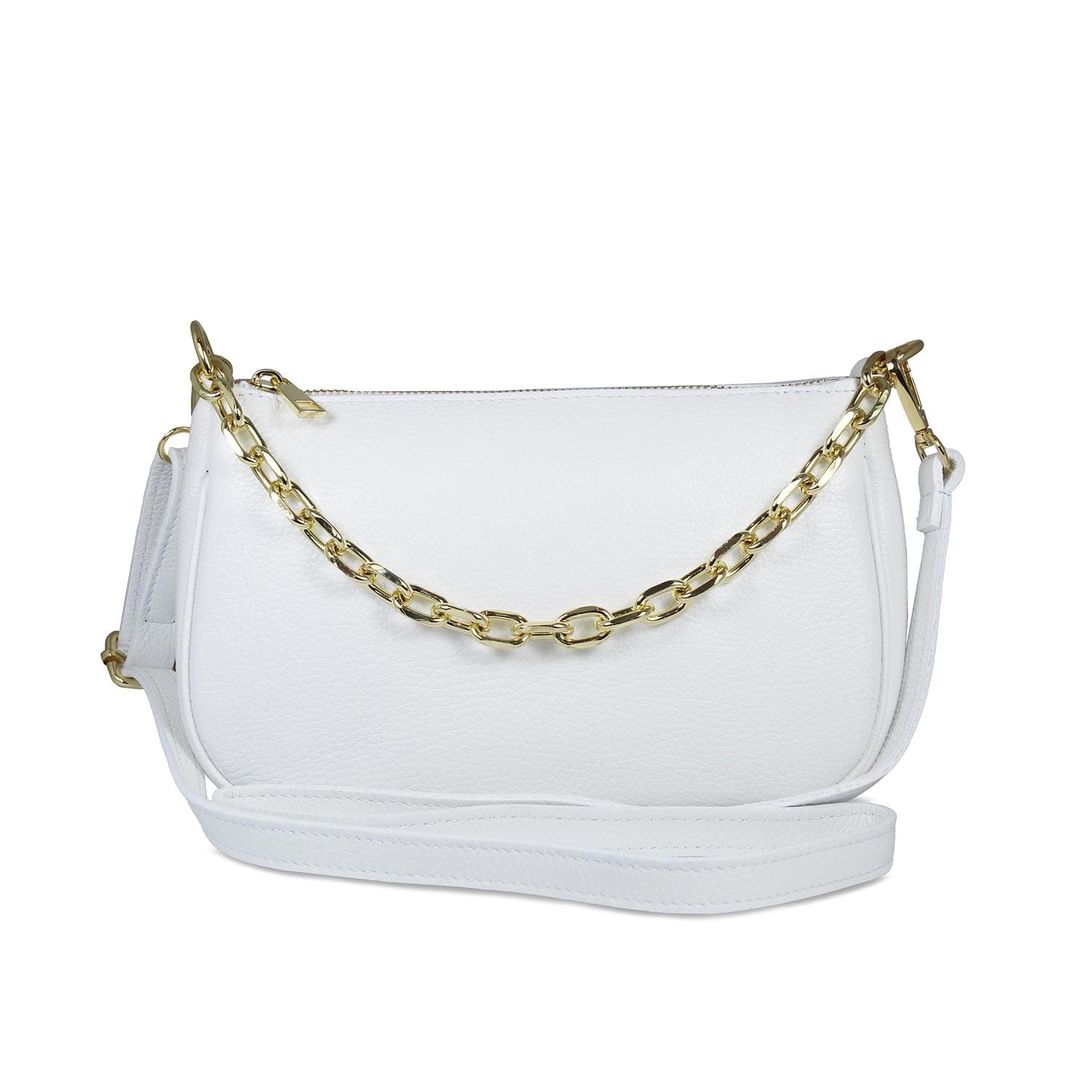 Bags Swing: White Leather & Gold Sole Bliss USA